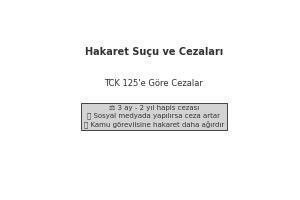 birine hakaret etmenin cezasi nedir