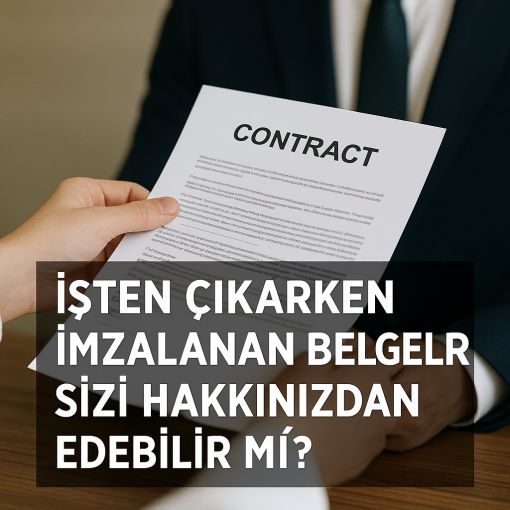 isten cikarken imzalanan belgeler